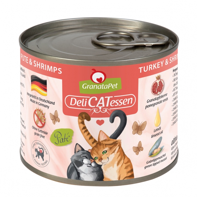 6 x GranataPet Delicatessen Dose Pute & Shrimps