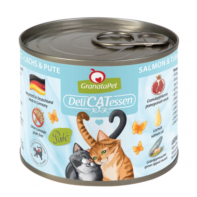 6 x GranataPet Delicatessen Dose Lachs & Pute